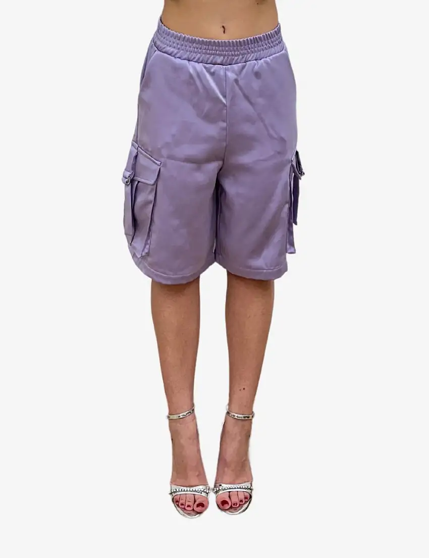 Bermuda Jaycì cargo in raso donna