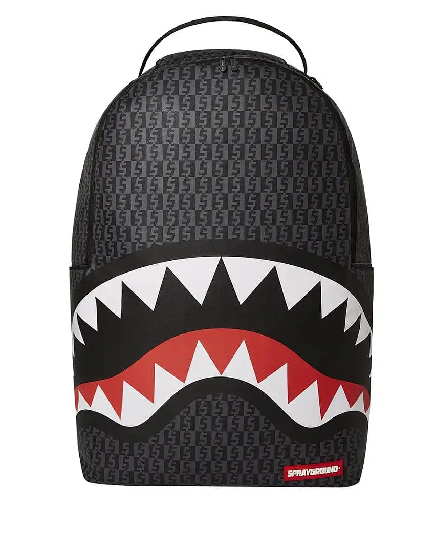 Zaino xxxxl money check grey backpack grigio di