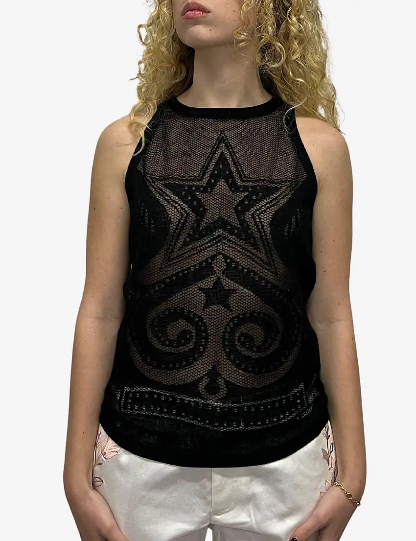 Top Twinset Actitude ricamato donna