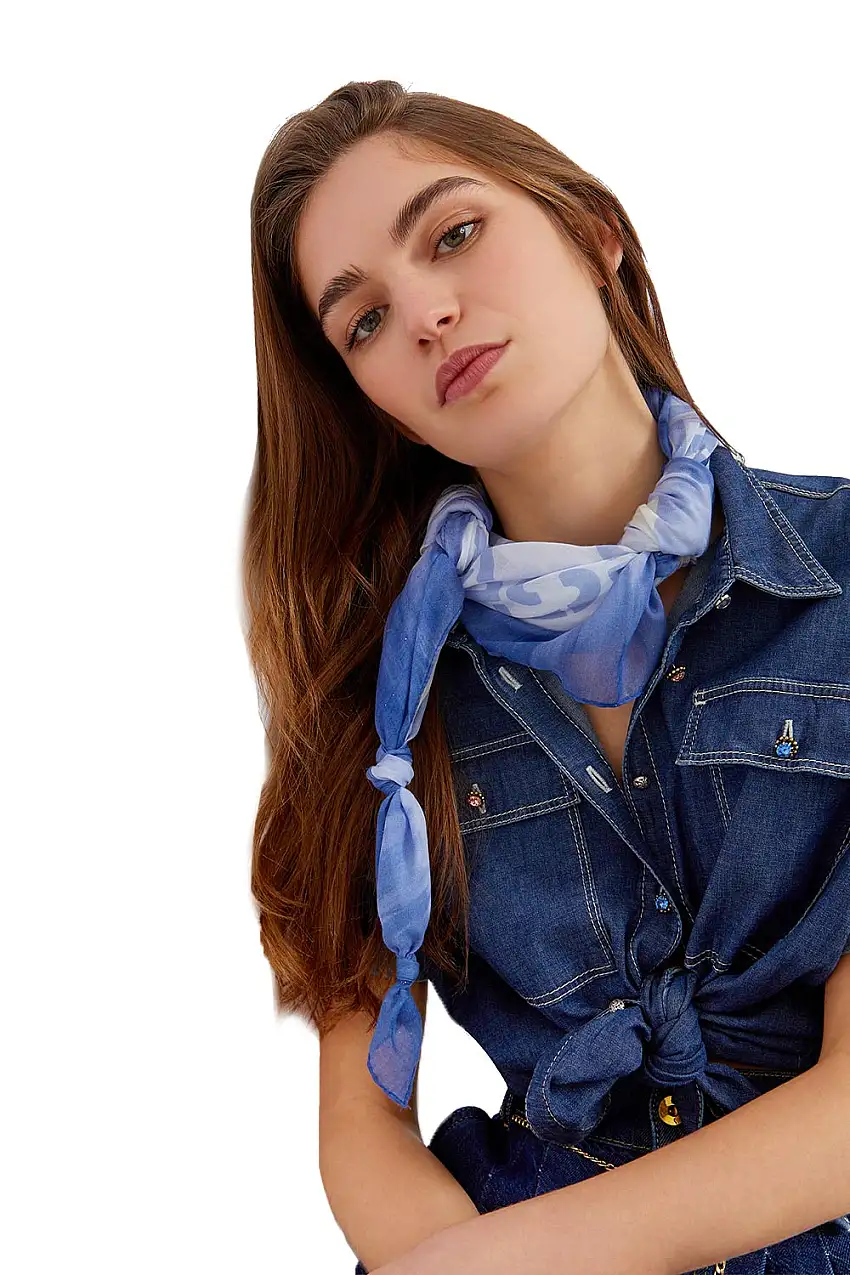 Foulard con Stampa Logo