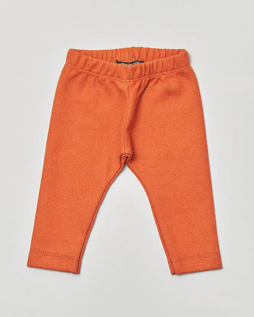 Leggins arancione in cotone 3-12 mesi
