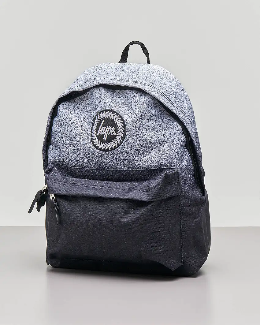 Zainetto in fantasia bianca e nera sfumata