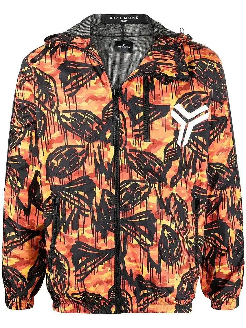 Giacca Camouflage John Richmond con Logo | Uomo Streetwear