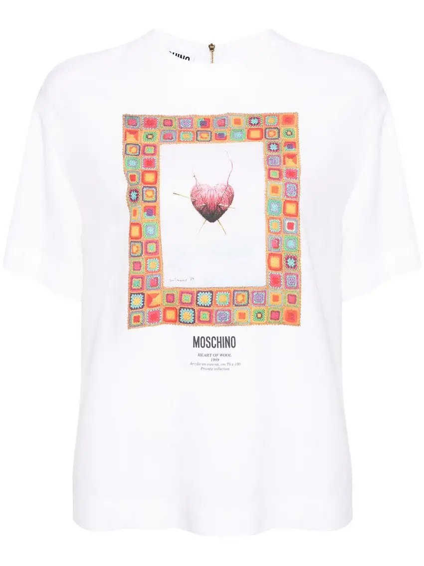 T-shirt bianca con stampa