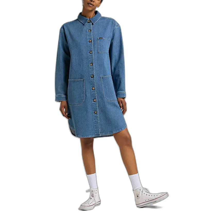 Abito camicia donna con spalla scesa Lee