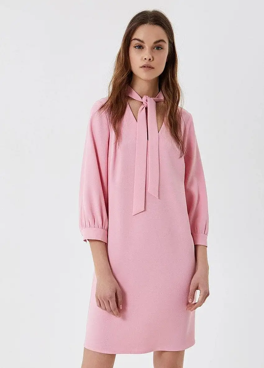 Vestito corto con fiocco foulard di Liu-Jo