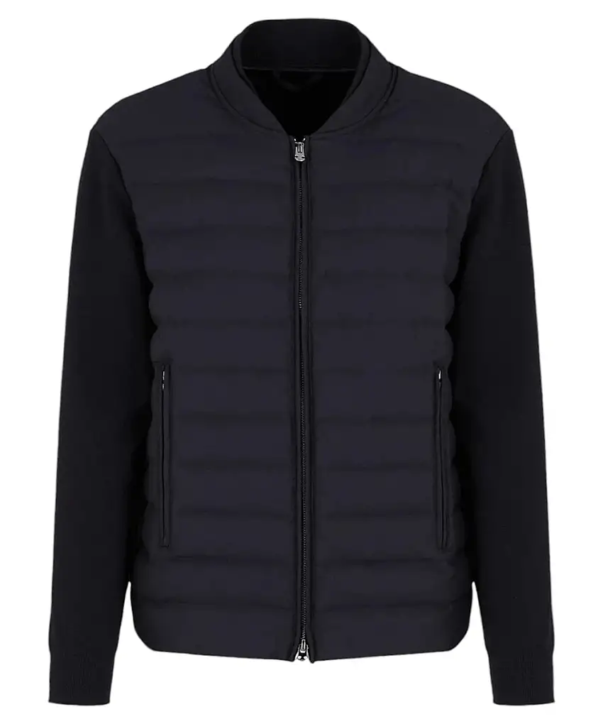 Blouson in Maglia con Inserto Trapuntato - Travel Essential Uomo FW24